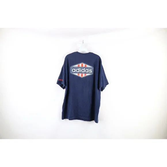 Vintage Y2K 2004 Adidas Mens Large Distressed Spell Out Short Sleeve T-Shirt - Picture 6 of 8